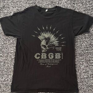 Mens- CBGB Black Graphic T-Shirt- Large